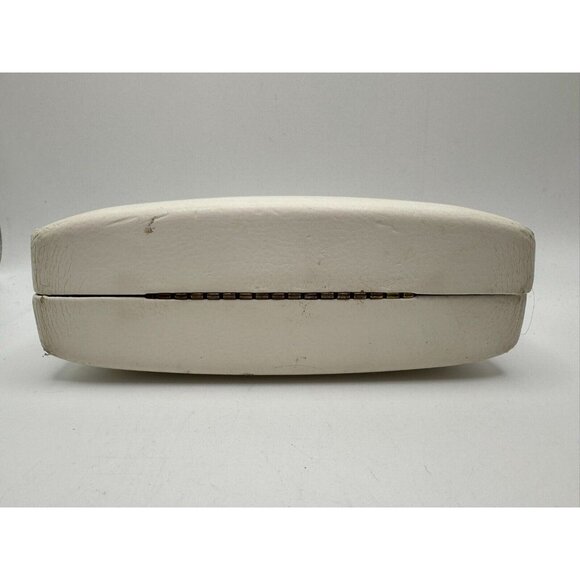 EMPTY Vintage Versace Hard Clamshell Glasses Case White & Gold Made in Italy - Picture 5 of 8